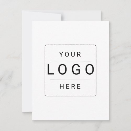 Custom Logo Note Card