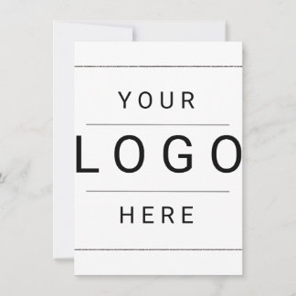 Custom Logo Note Card