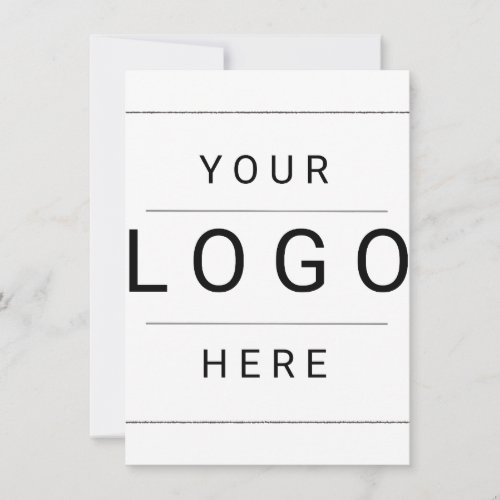 Custom Logo Note Card