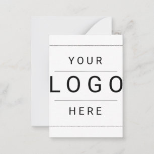 Custom Logo Note Card