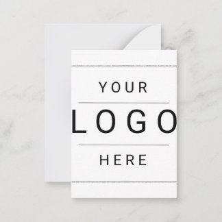 Custom Logo Note Card