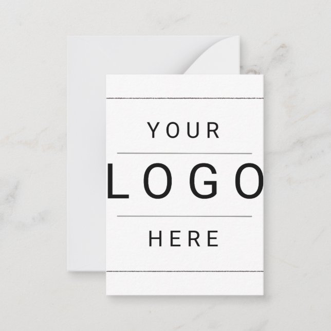 Custom Logo Note Card (Front)