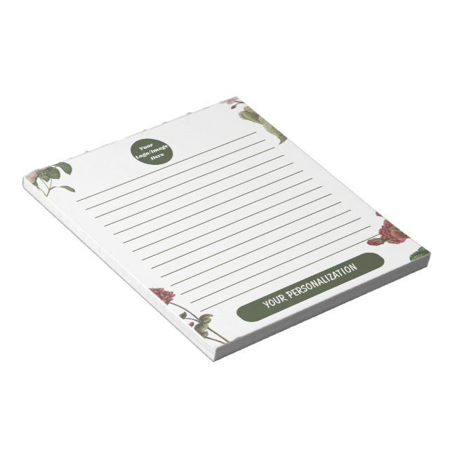 Custom Logo Notepad Business Branded Pad (Angled)