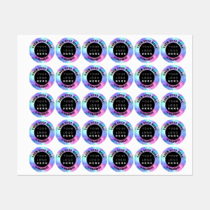 Custom Logo Online Shop Fashion Boutique Holograph Labels