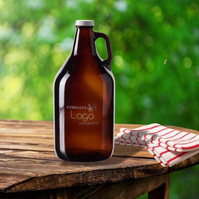 Custom Logo or Image 64 oz Craft Kombucha Growler (Custom Logo or Image 64 oz Craft Kombucha Growler
)