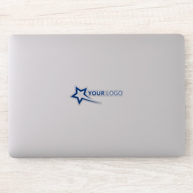 Custom Logo or Image Transparent  Cut Vinyl Sticker (Computer)