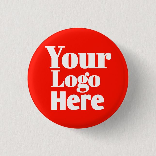 Custom Logo or other design upload  Button (Front)