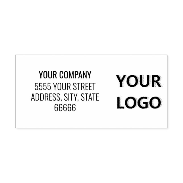 Custom Logo or Photo Address Rubber Stamp Template (Imprint)