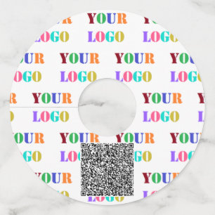 custom Logo or Photo and QR Code Wine Glass Tag