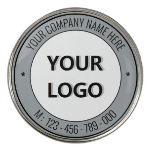 Custom Logo or Photo and Text Golf Ball Marker