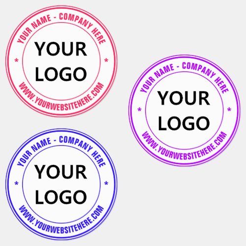 Custom Logo or Photo and Text Labels _ Your Colors
