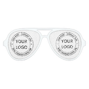 Custom Logo or Photo and Text Party Sunglasses