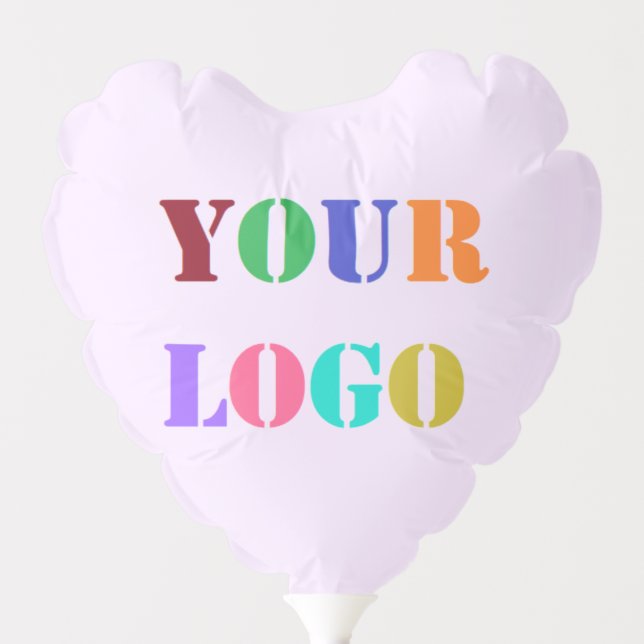 Custom Logo or Photo Balloon Gift - Your Colors (Front)
