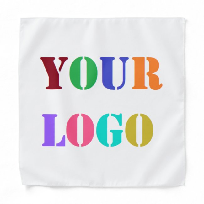 Custom Logo or Photo Bandana Gift - Your Colors