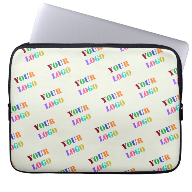 Custom Logo or Photo Business Laptop Sleeve (Front)