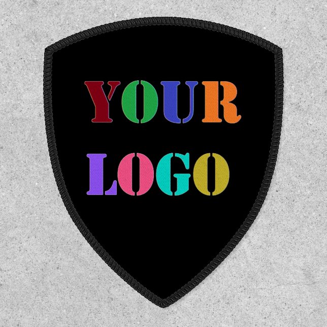Custom Logo or Photo Business Patch Choose Colors (Front)