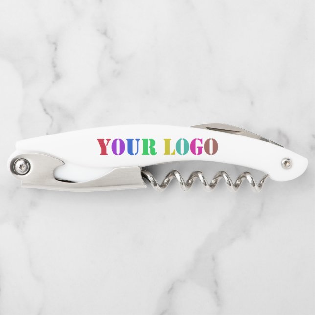 Custom Logo or Photo Business Waiter's Corkscrew (Front)