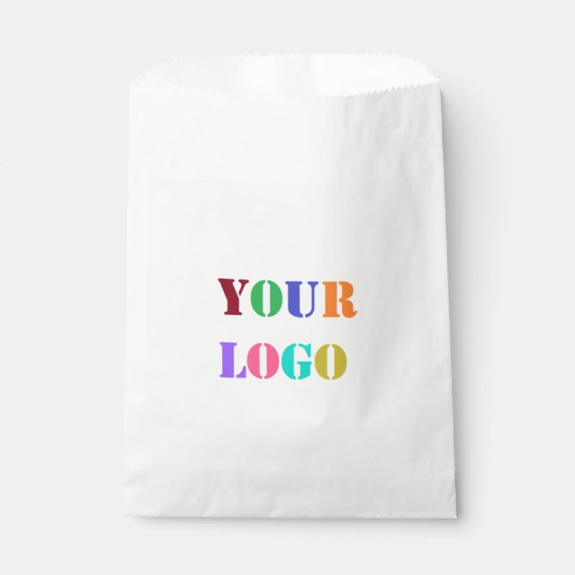 Custom Logo or Photo Company Promotional Favor Bag (Front)