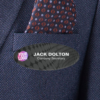 Custom Logo or Photo Employee Job Title & Name Tag