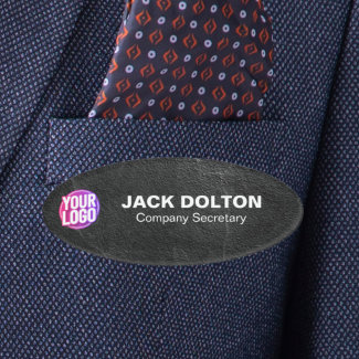 Custom Logo or Photo Employee Job Title & Name Tag