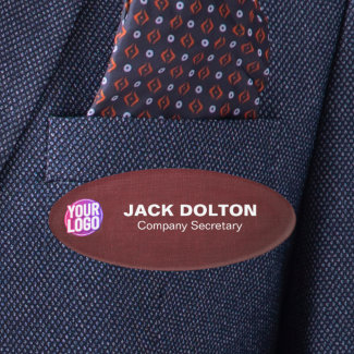 Custom Logo or Photo Employee Job Title & Name Tag