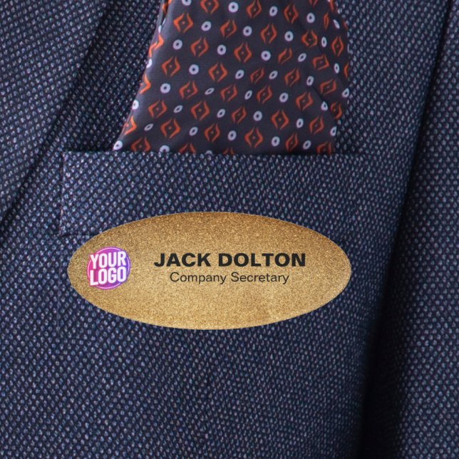 Custom Logo or Photo Employee Job Title & Name Tag (Custom Logo or Photo Employee Job Title & Name Tag)