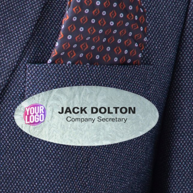 Custom Logo or Photo Employee Job Title & Name Tag (Custom Logo or Photo Employee Job Title & Name Tag)