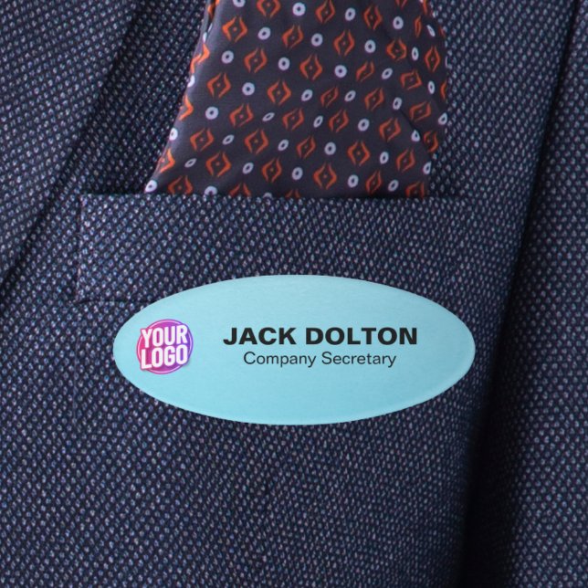 Custom Logo or Photo Employee Job Title & Name Tag (Custom Logo or Photo Employee Job Title & Name Tag)