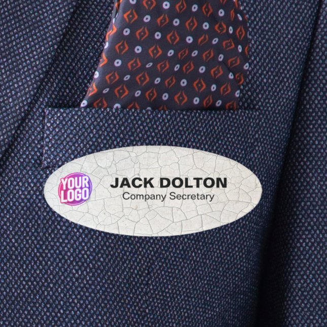 Custom Logo or Photo Employee Job Title & Name Tag (Custom Logo or Photo Employee Job Title & Name Tag)