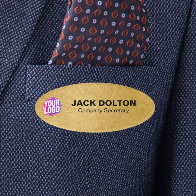 Custom Logo or Photo Employee Job Title & Name Tag (Custom Logo or Photo Employee Job Title & Name Tag)