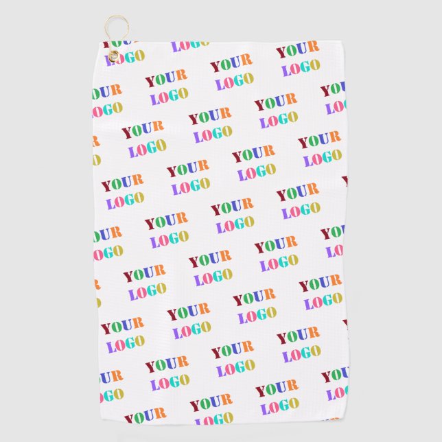 Custom Logo or Photo Golf Towel - Your Colors (Front)