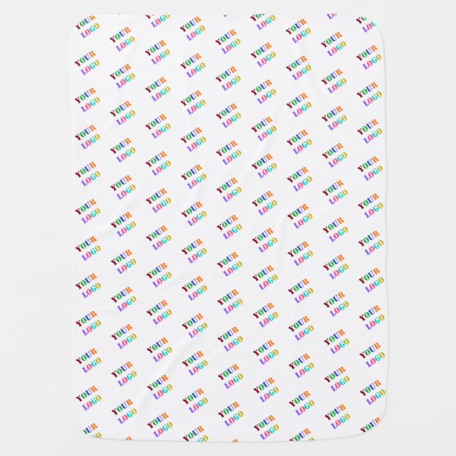 Custom Logo or Photo Personalized Baby Blanket (Front)