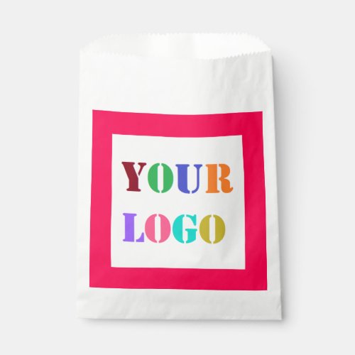 Custom Logo or Photo Personalized Colors Favor Bag