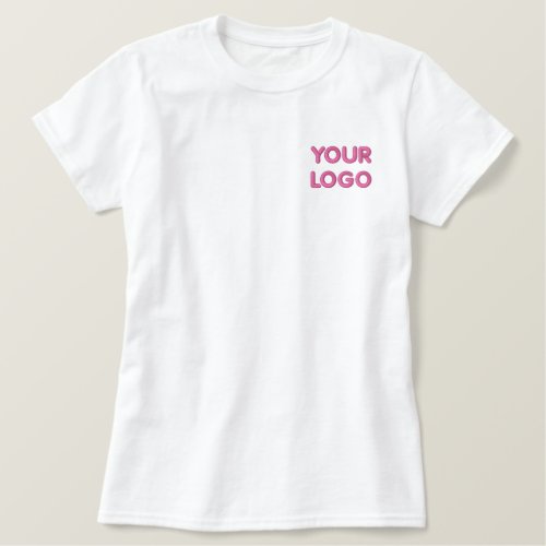 Custom Logo or Text Name Embroidered T_Shirt