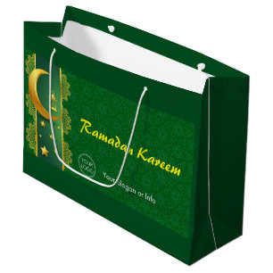 Custom Logo or Text Ramadan EID Large Gift Bag