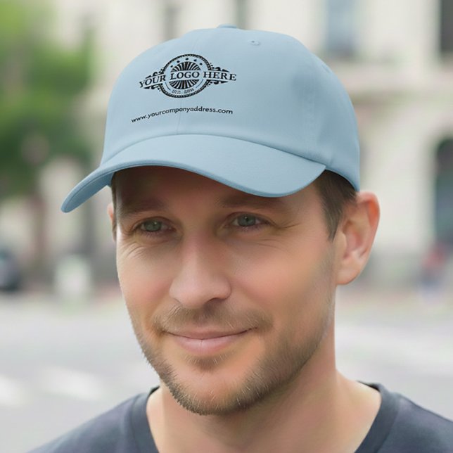Custom Logo Pale Blue Promotional  Hat (Creator Uploaded)