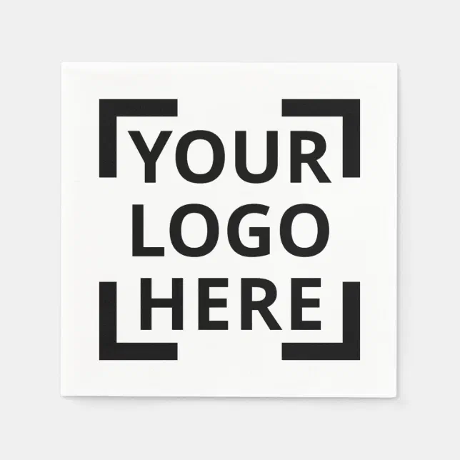 Custom Logo Paper Napkins Zazzle