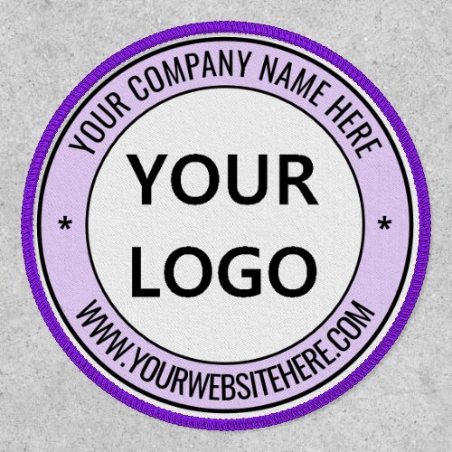 Custom Logo Patch Stamp _ Name Website and Colors