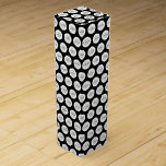 Custom Logo Pattern Black  Wine Box<br><div class="desc">Elevate your wine gifting with this stylish black and white custom logo wine box. Featuring a sleek pattern of customizable logo placeholders, this elegant design is perfect for corporate events, business gifts, weddings, and special celebrations. Add your own branding or personal touch to create a unique and professional presentation. Ideal...</div>