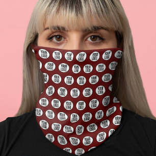 Custom Logo Pattern Burgundy Red Personalized Bandana