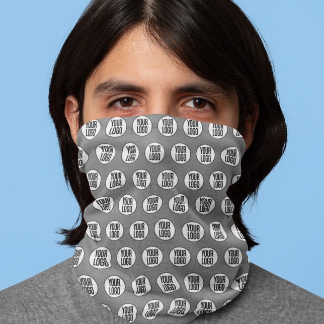 Custom Logo Pattern Gray Personalized Bandana (Custom Logo Pattern Gray Personalized Bandana)