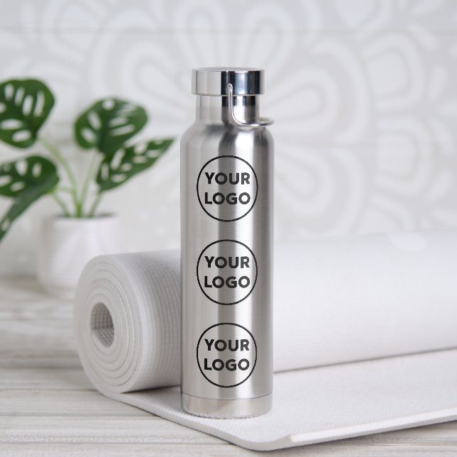 Custom Logo Pattern Water Bottle (Yoga)