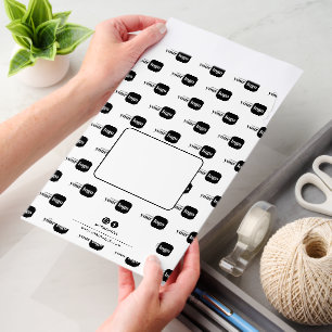 Custom Logo Pattern Web Address & Socials Branded Envelope Mailers