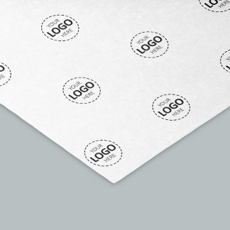 Custom Logo Pattern White Promotional  Tissue Paper