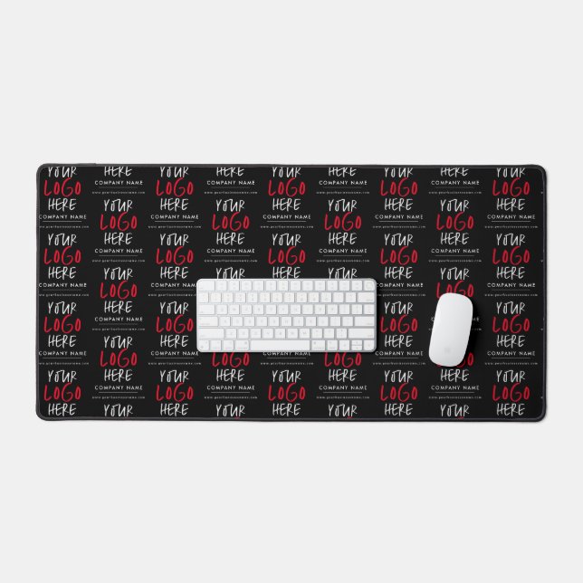 Custom Logo Personalized Business Branding Desk Mat (Keyboard & Mouse)