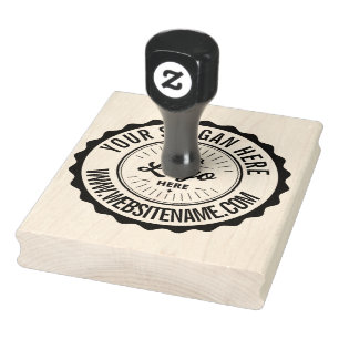 Custom Logo Personalized Business Branding Seal Rubber Stamp