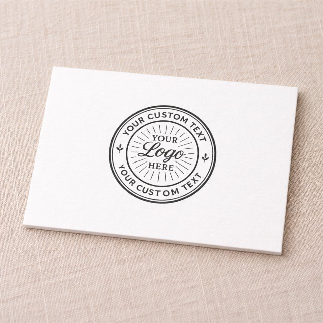 Custom Logo Personalized Business Branding Seal Thank You Card (Creator Uploaded)