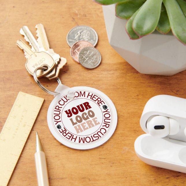 Custom Logo Personalized Business Elegante Trends  Keychain (Desk)