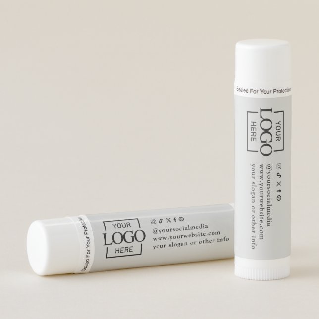 Custom Logo Personalized Business Promotional Lip Balm (Front)