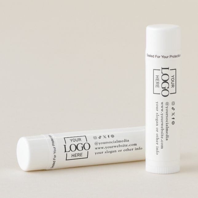 Custom Logo Personalized Business Promotional Lip Balm (Front)